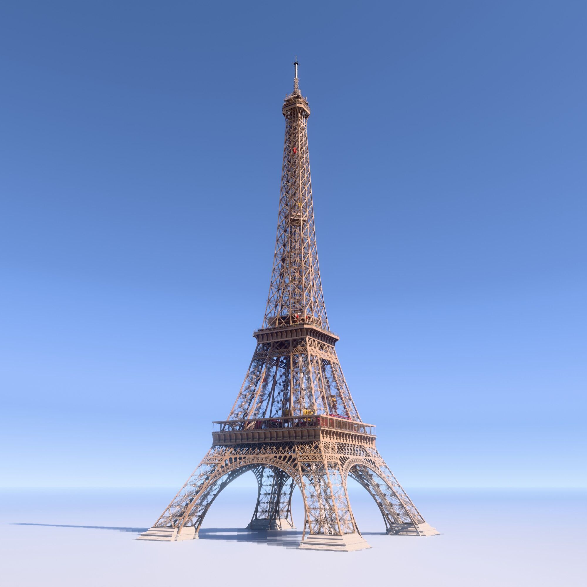 Eiffel Tower High detailed 3D model 3D model_26