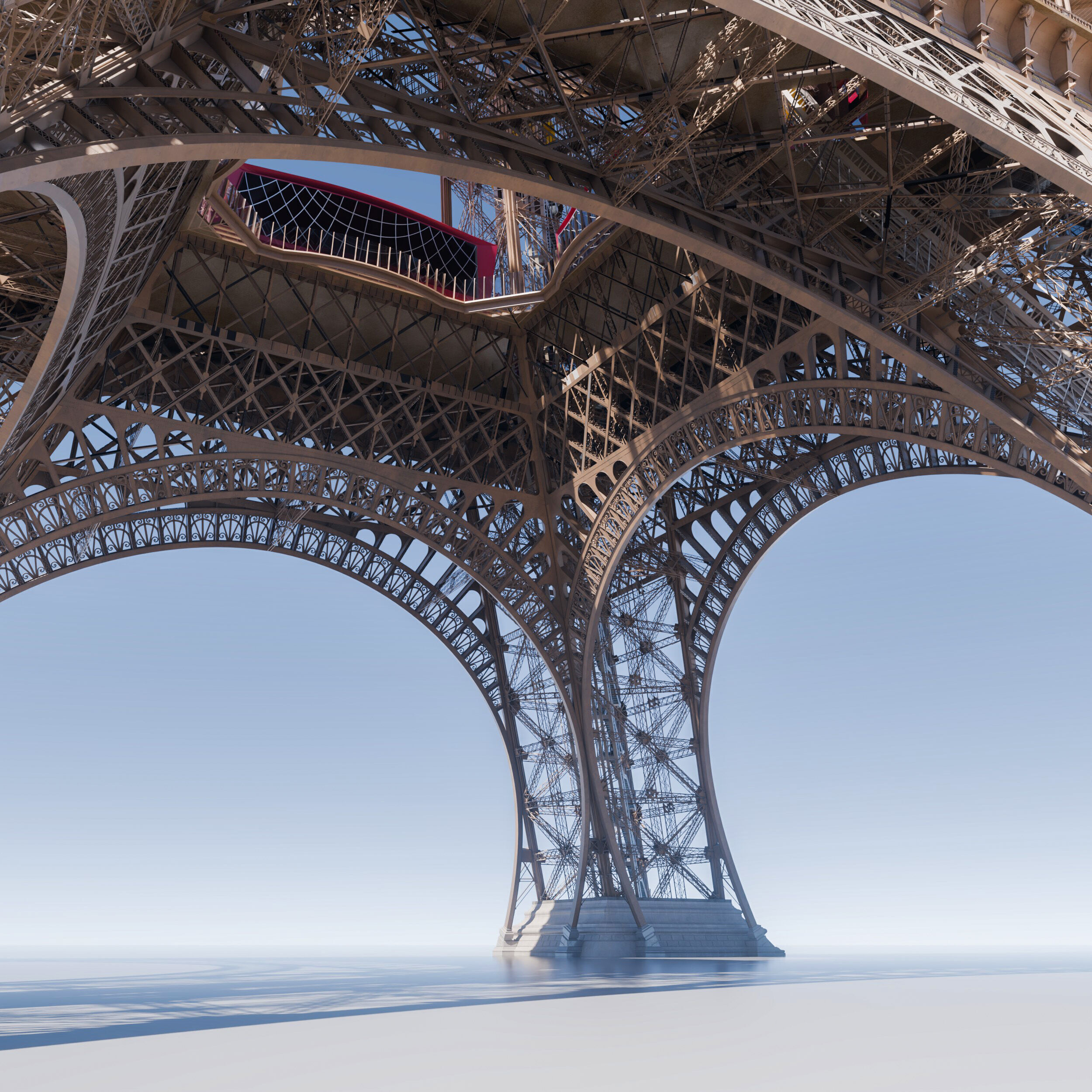 Eiffel Tower High detailed 3D model 3D model_7