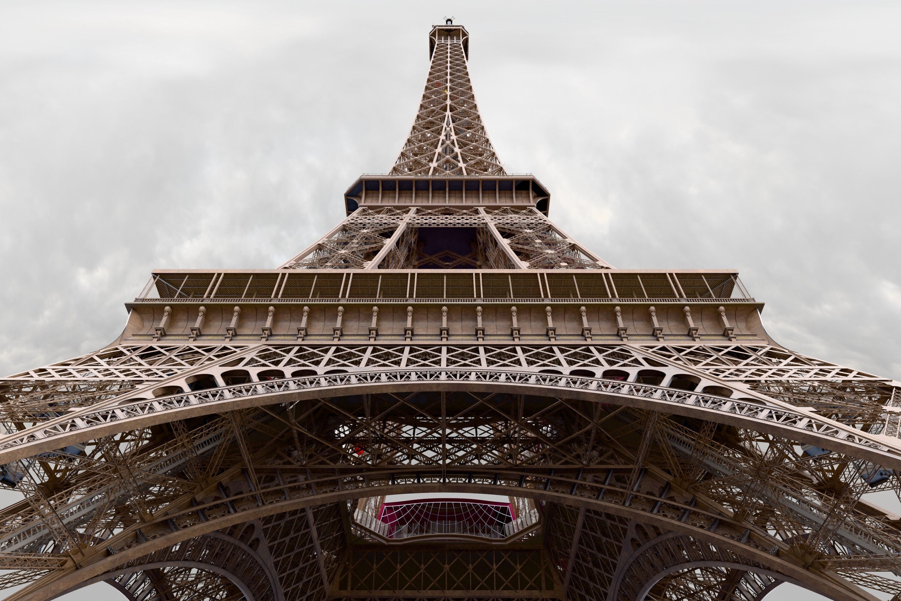 Eiffel Tower High detailed 3D model 3D model_0