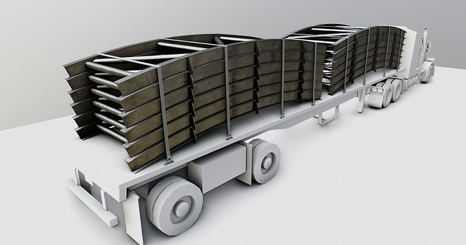 CARGO MODELS FOR TRUCK TRAILER-Bridge Modul Type-1 3D model