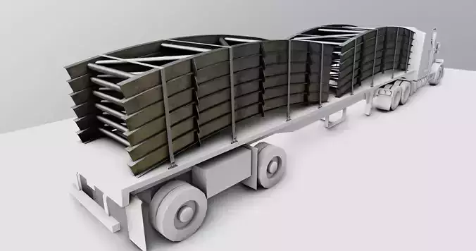 CARGO MODELS FOR TRUCK TRAILER-Bridge Modul Type-1