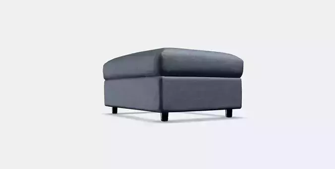 VIMLE Cover for footstool with storage 2 Low-poly 3D model