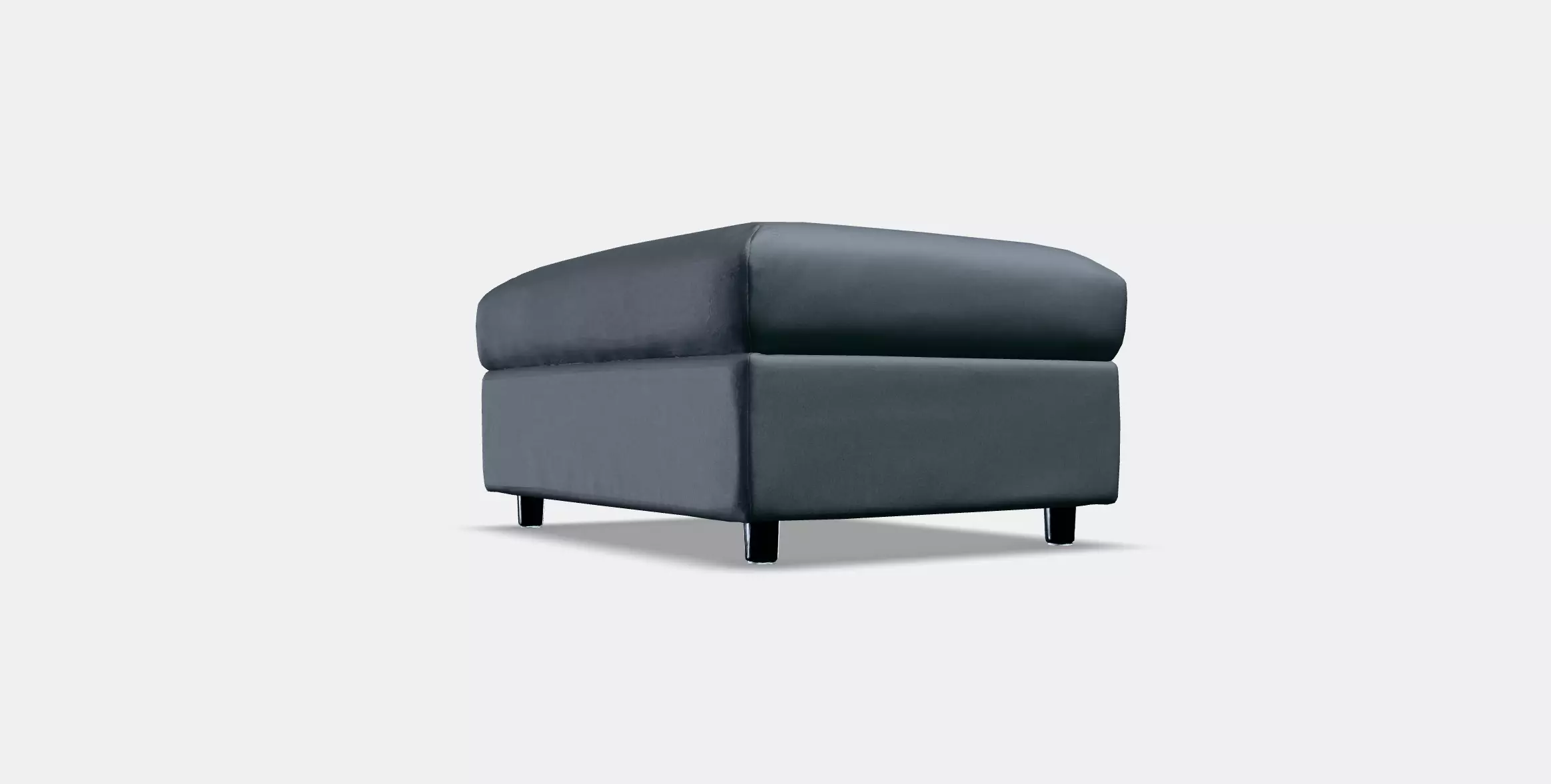 VIMLE Cover for footstool with storage 3 Low-poly 3D model_0