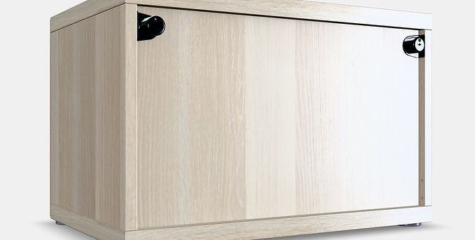 BESTA Shelf unit with glass door 4 Low-poly 3D model