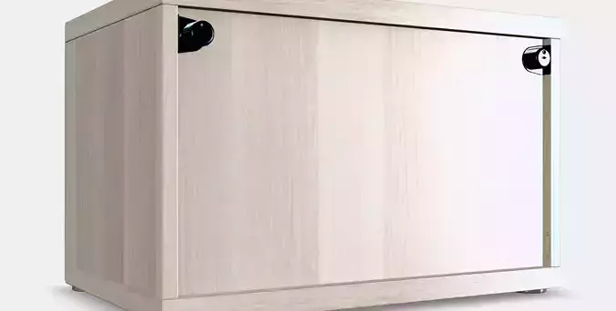 BESTA Shelf unit with glass door 4