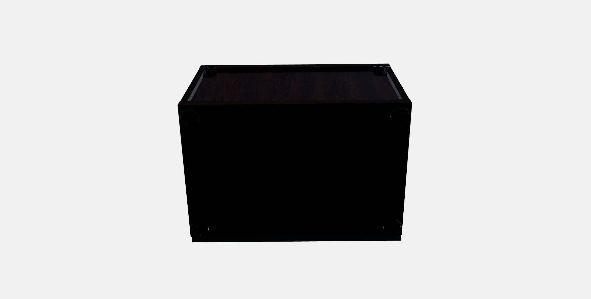 BESTA Shelf unit with glass door 5 Low-poly 3D model_4