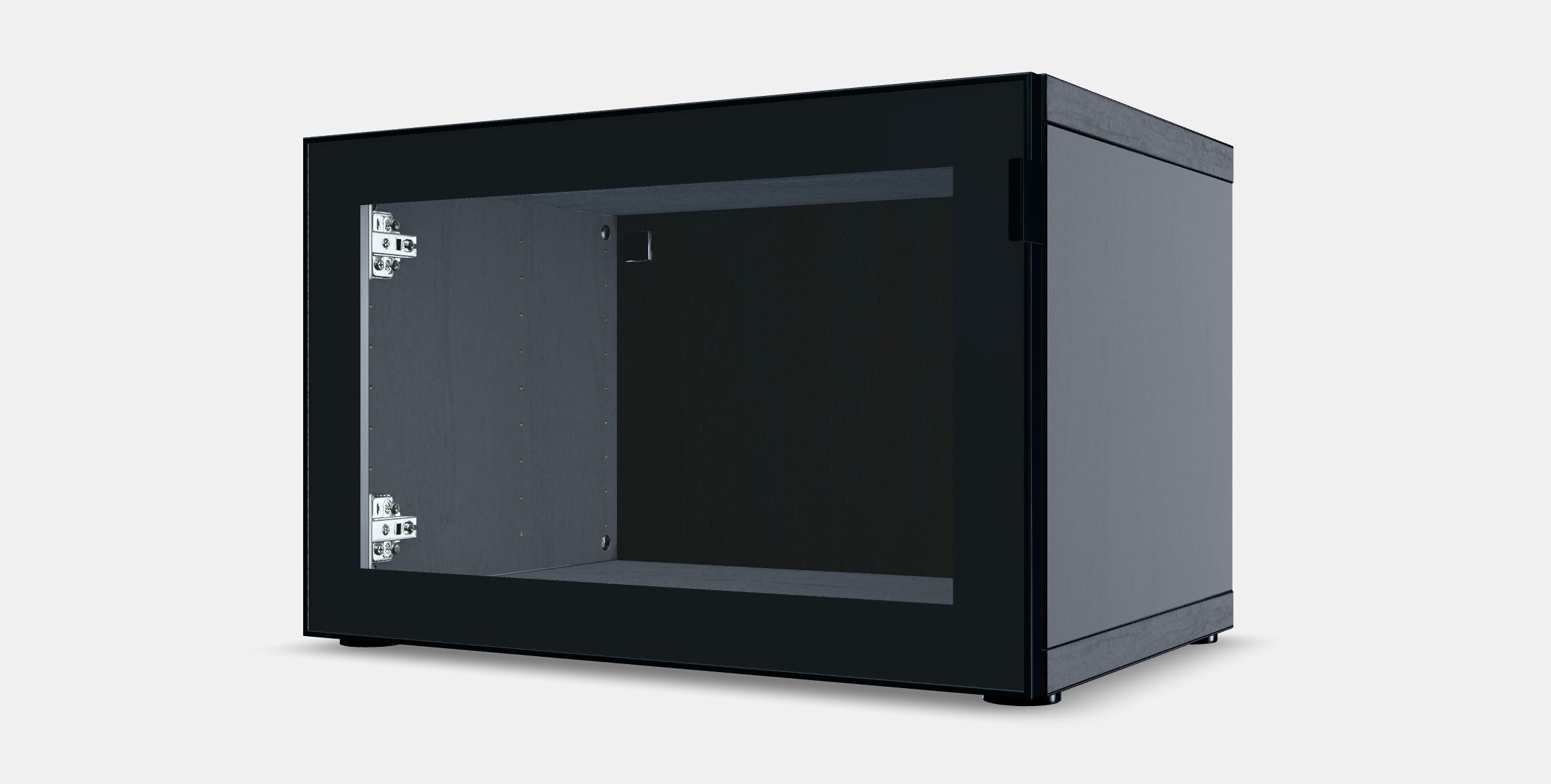 BESTA Shelf unit with glass door 5 Low-poly 3D model_13