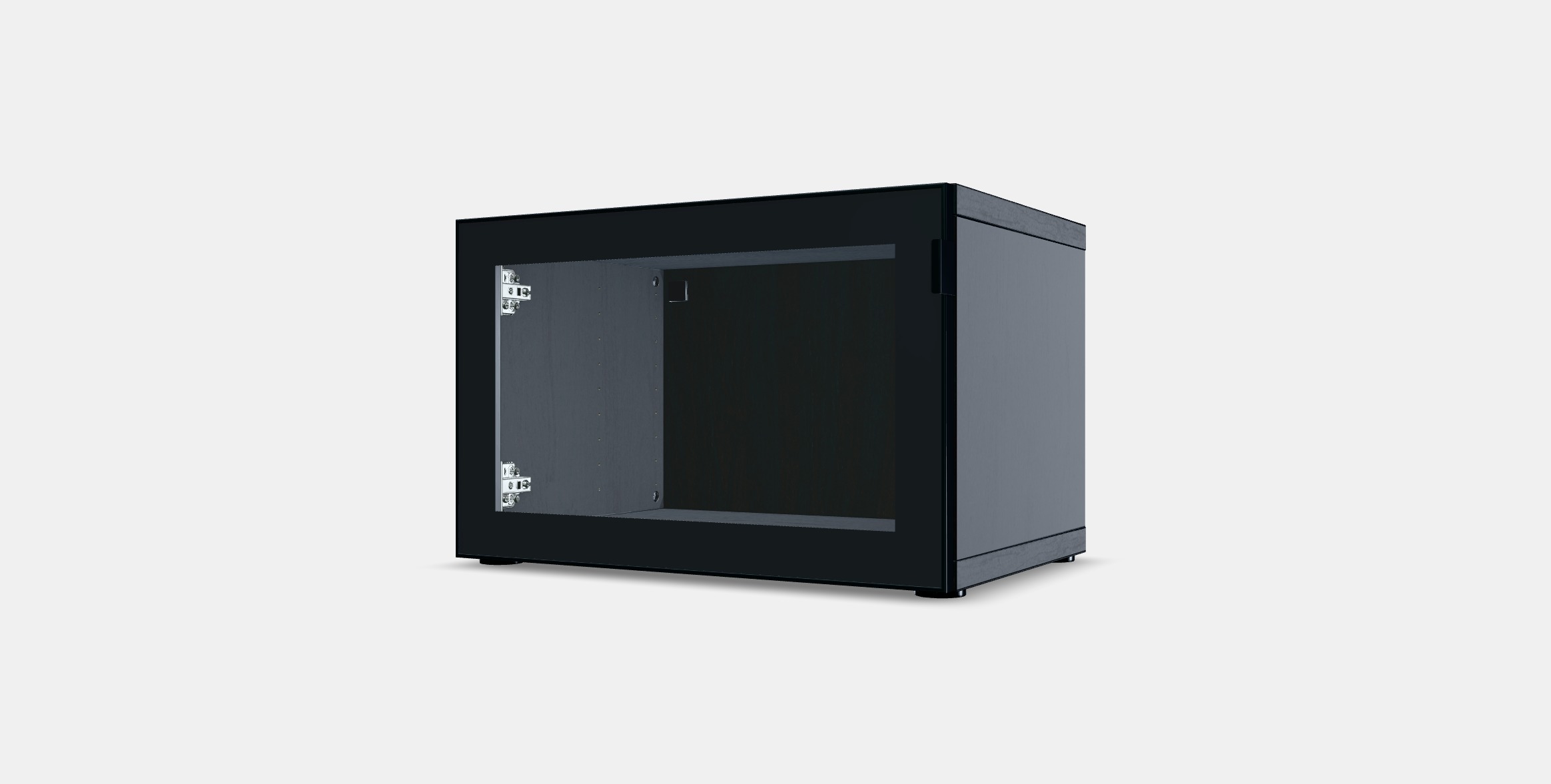 BESTA Shelf unit with glass door 5 Low-poly 3D model_11