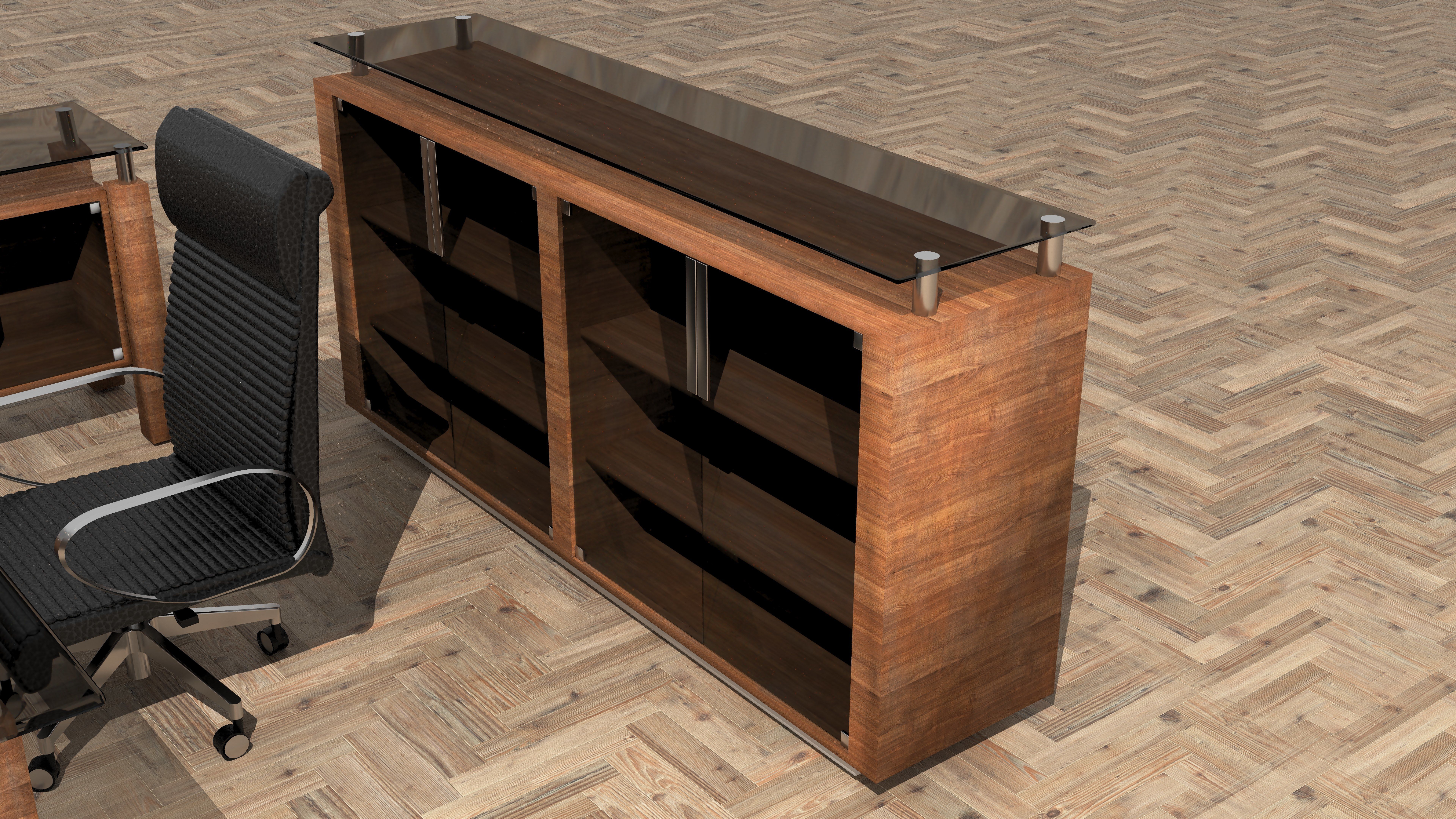 Office Set 2  3D model_4