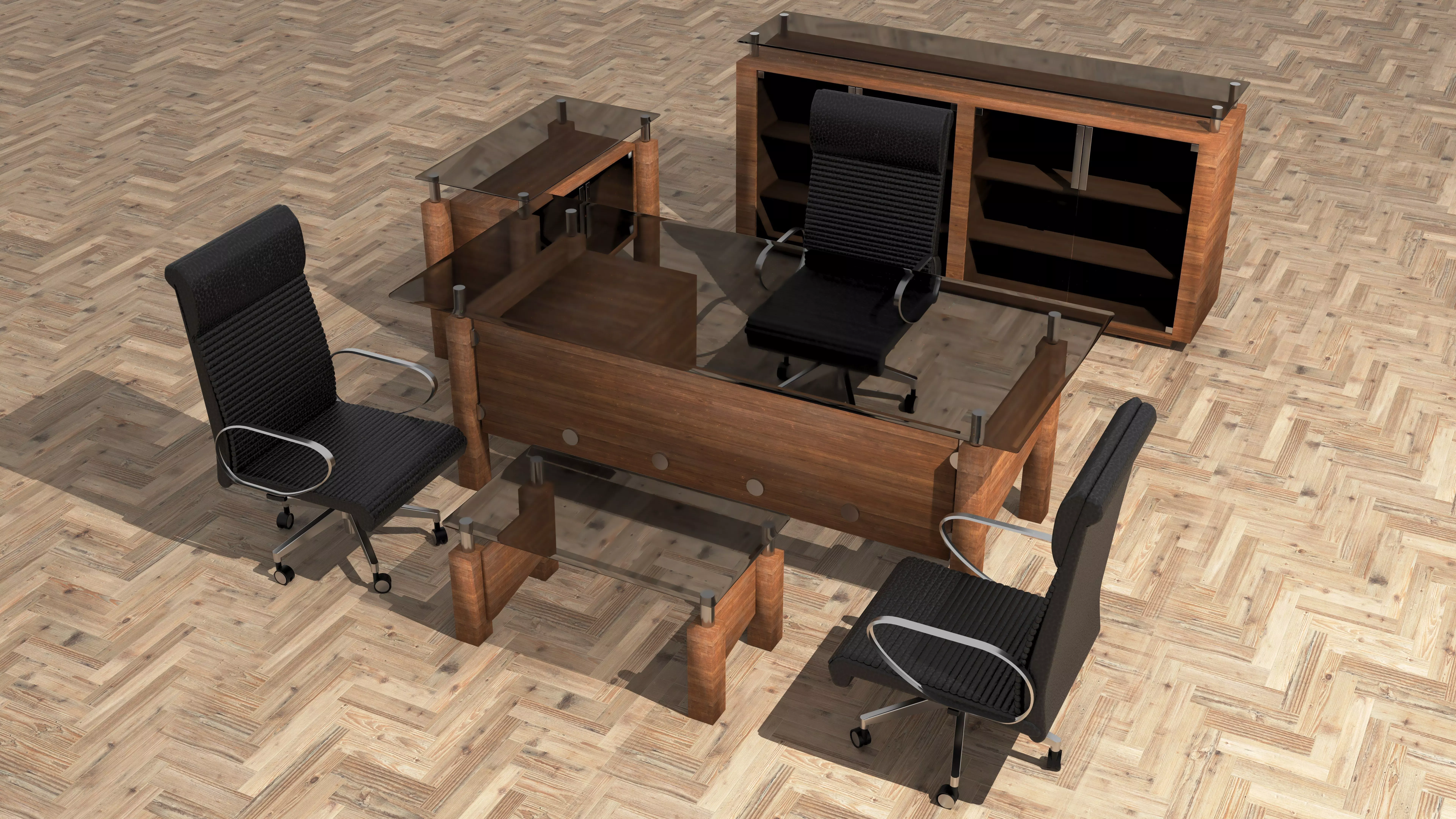 Office Set 2  3D model_0