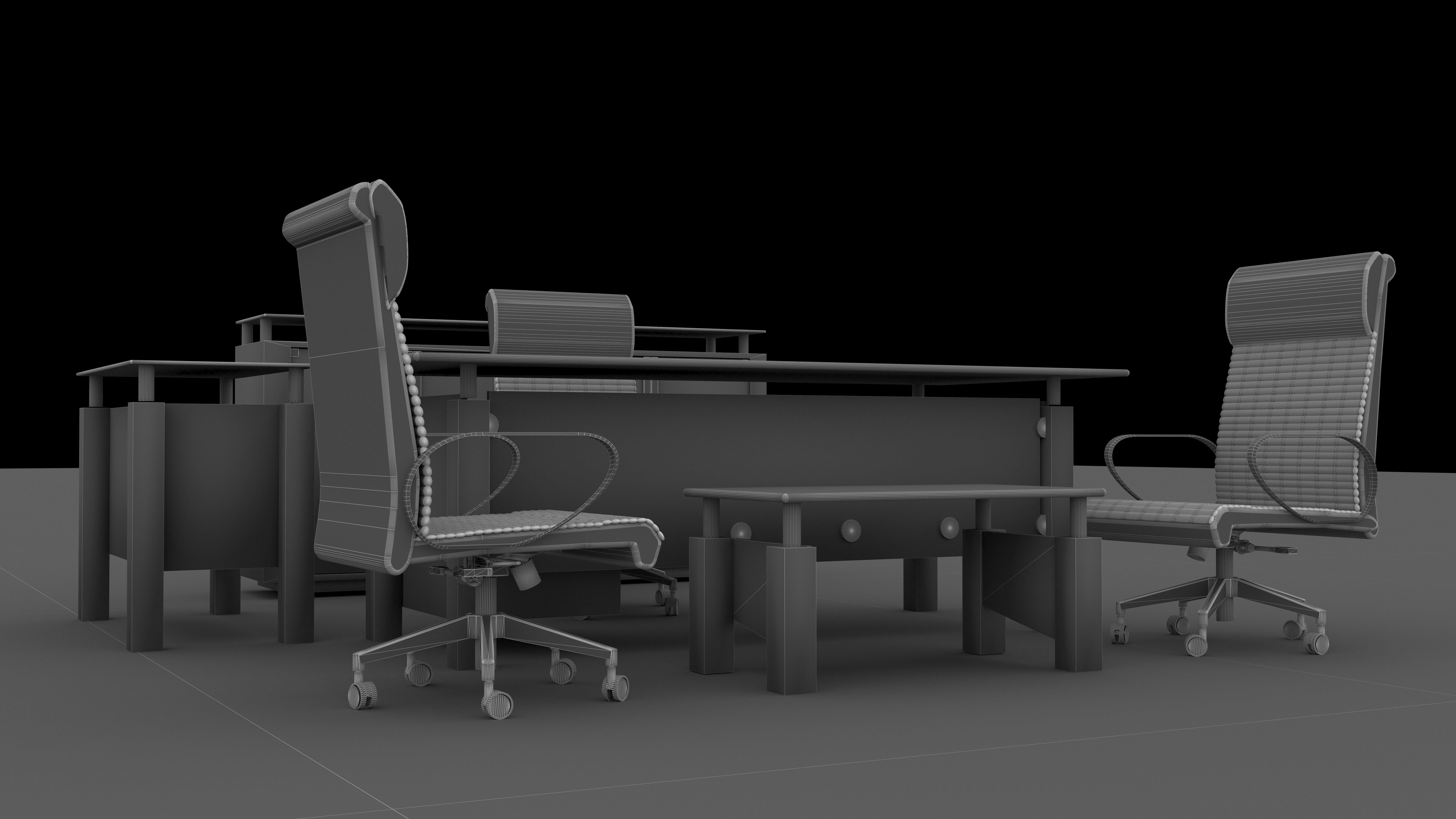 Office Set 2  3D model_10