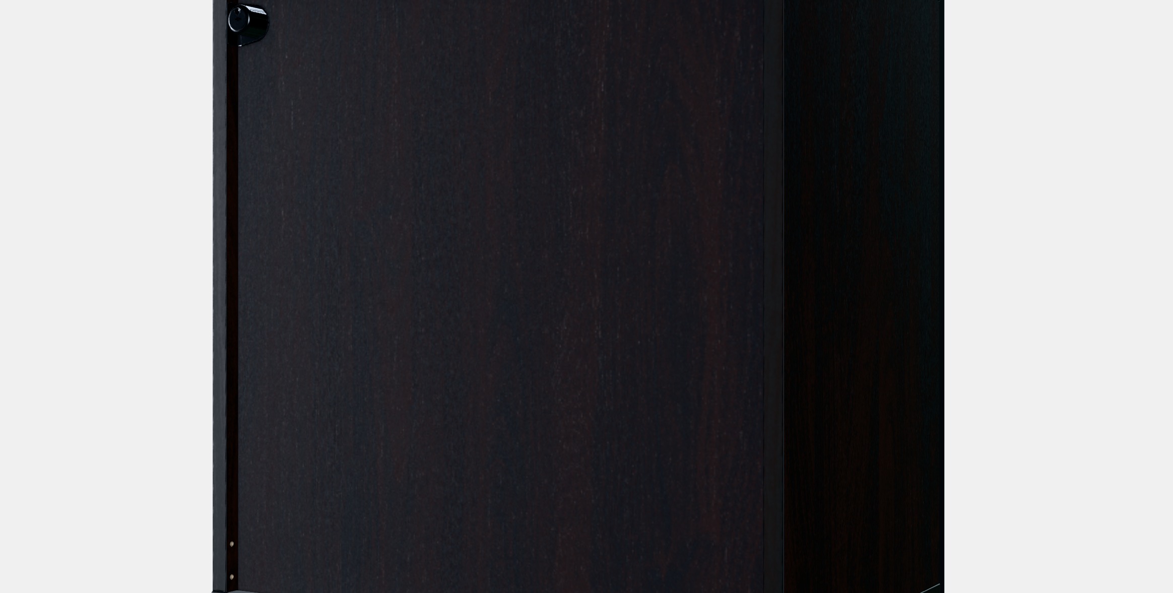 BESTA Shelf unit with glass door 8 Low-poly 3D model_5