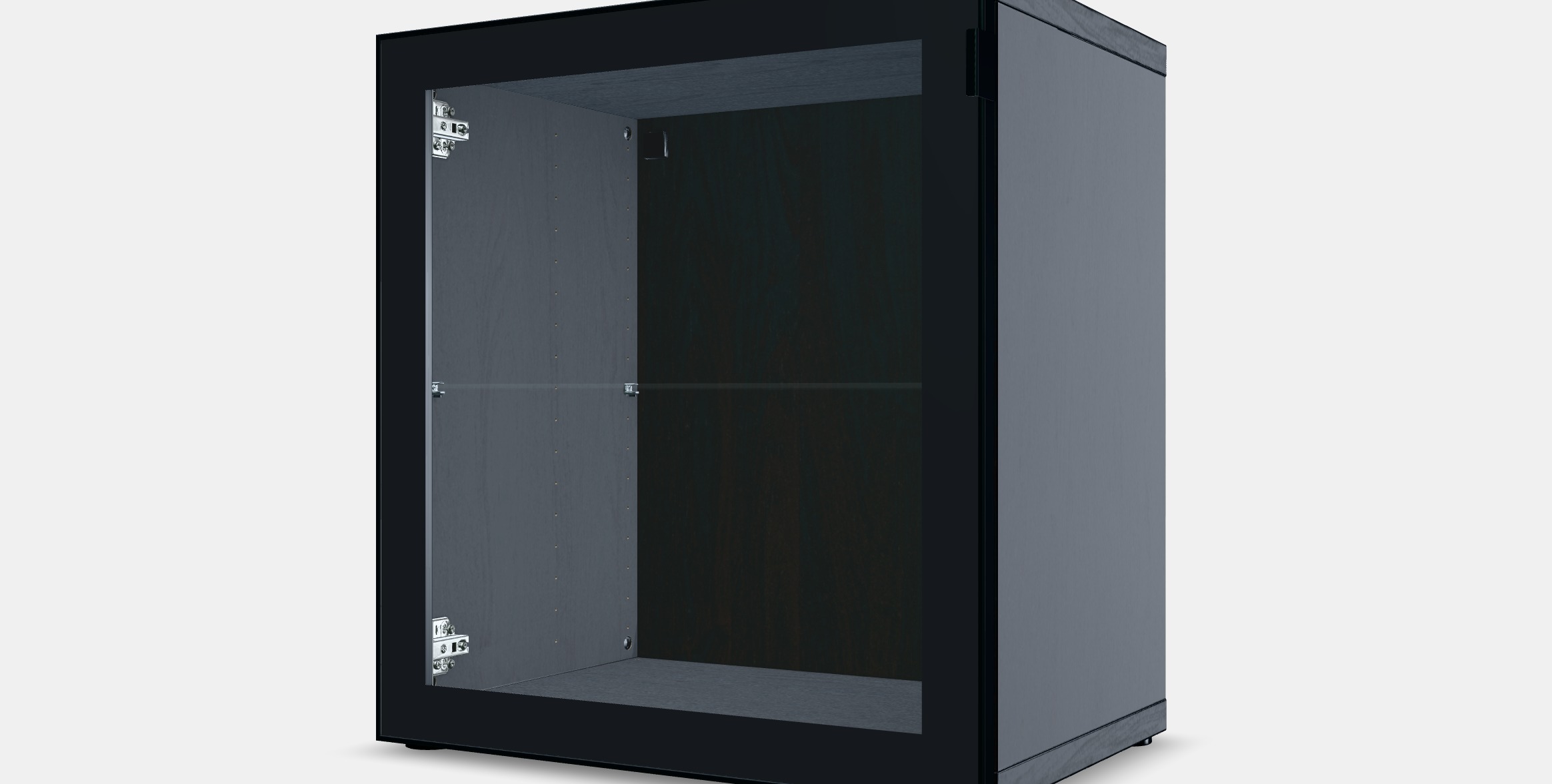 BESTA Shelf unit with glass door 8 Low-poly 3D model_13