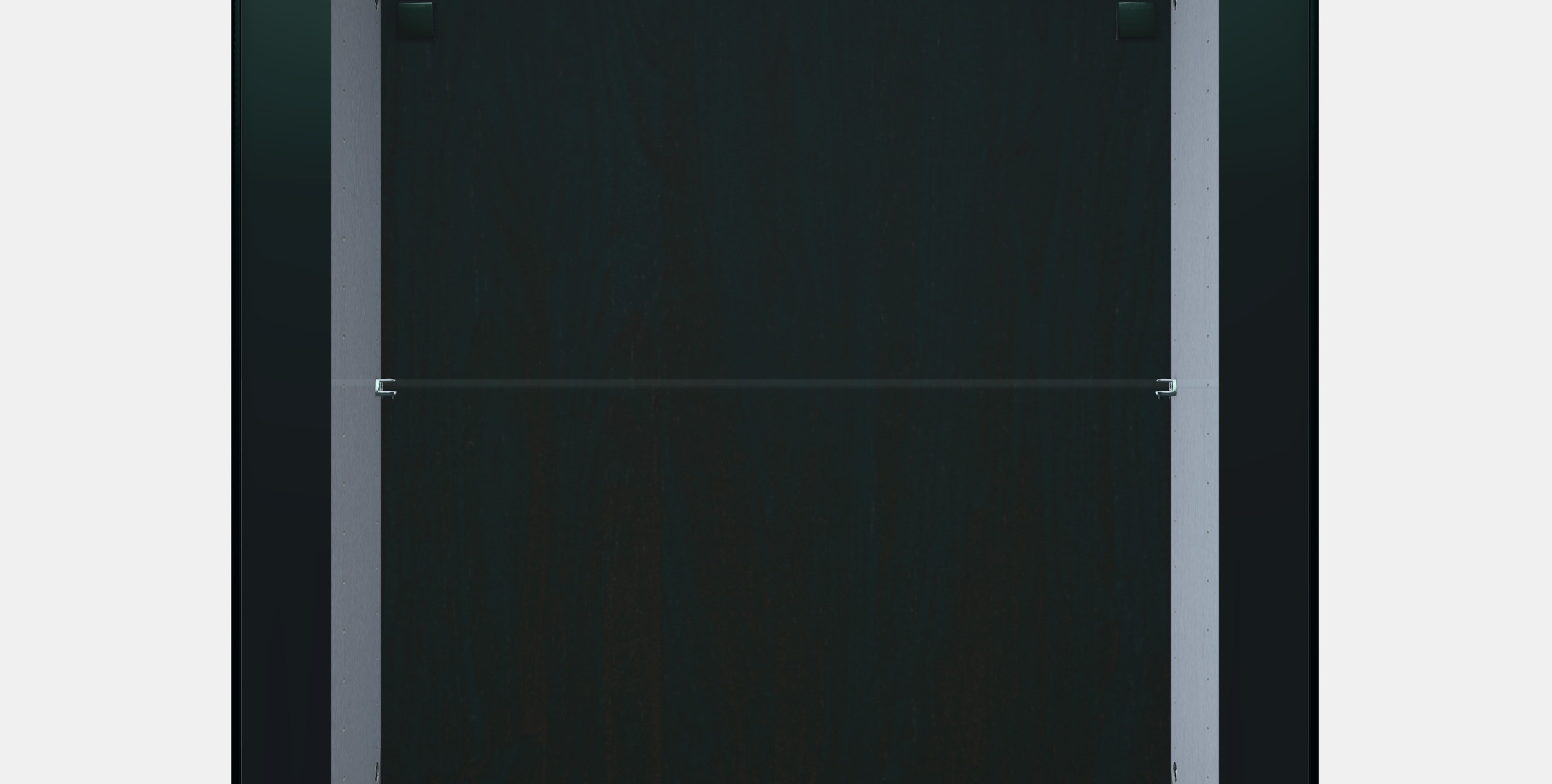 BESTA Shelf unit with glass door 8 Low-poly 3D model_11