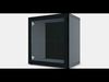 BESTA Shelf unit with glass door 8 Low-poly 3D model_1