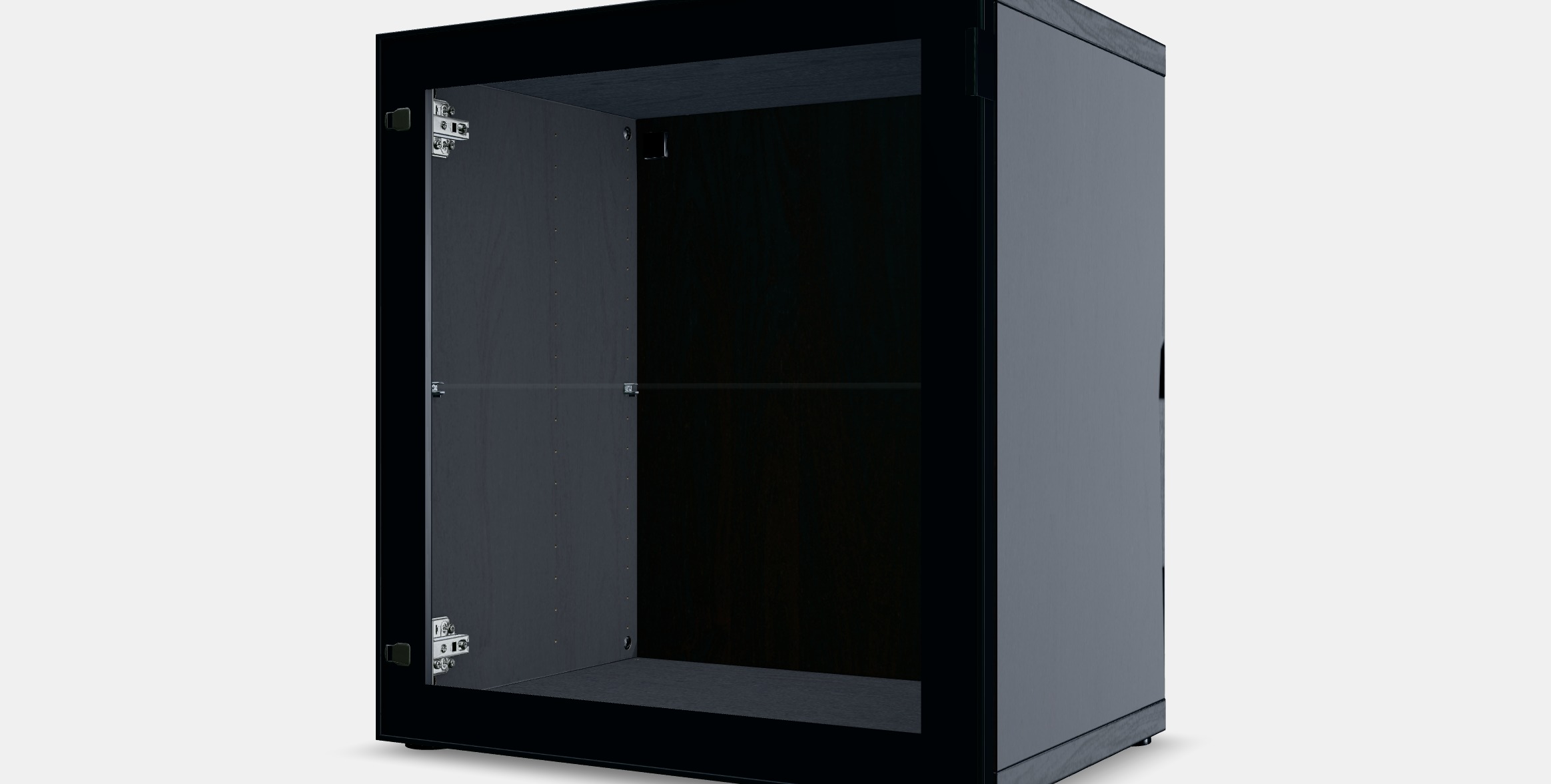 BESTA Shelf unit with glass door 9 Low-poly 3D model_11