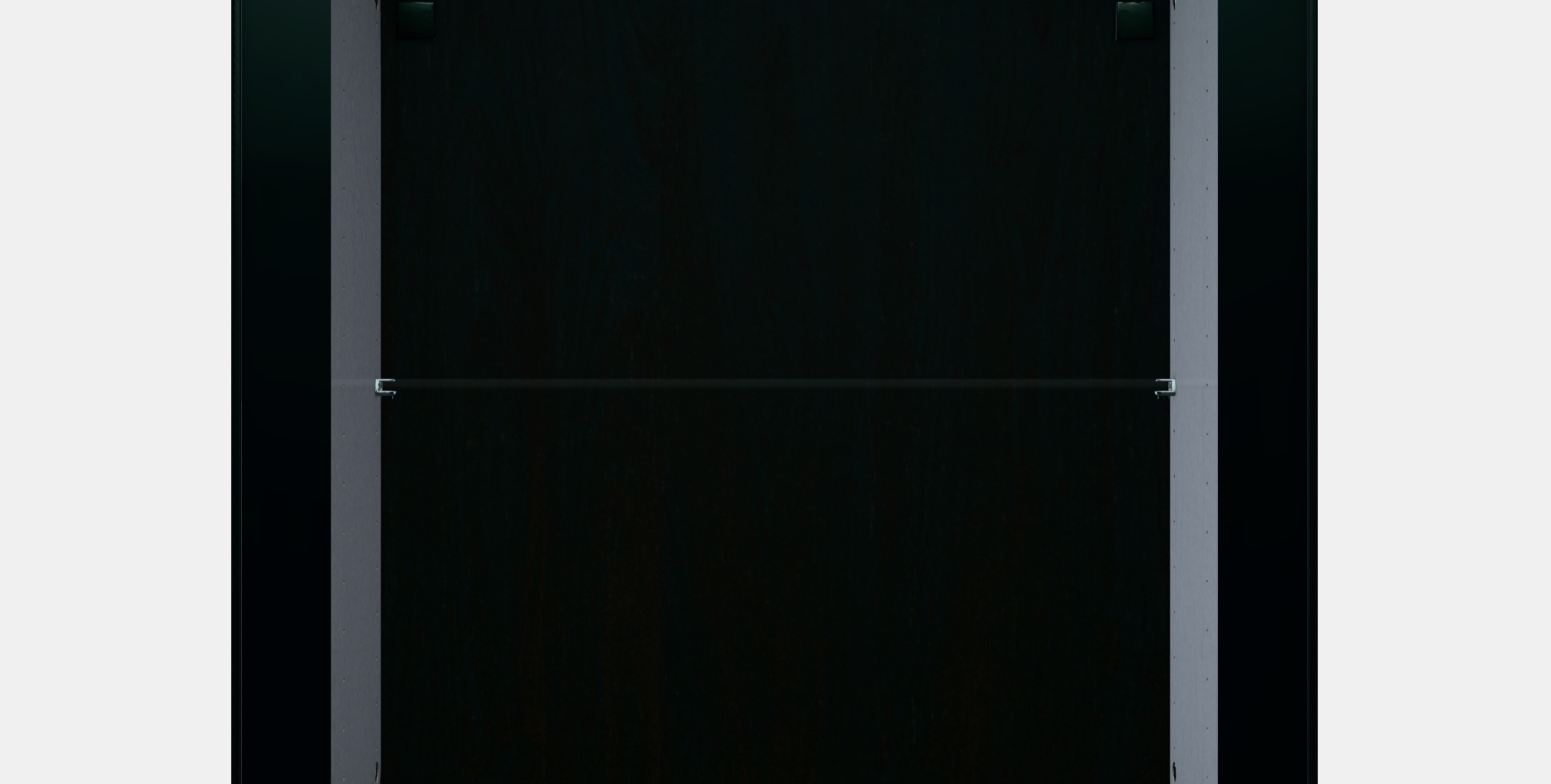 BESTA Shelf unit with glass door 9 Low-poly 3D model_14