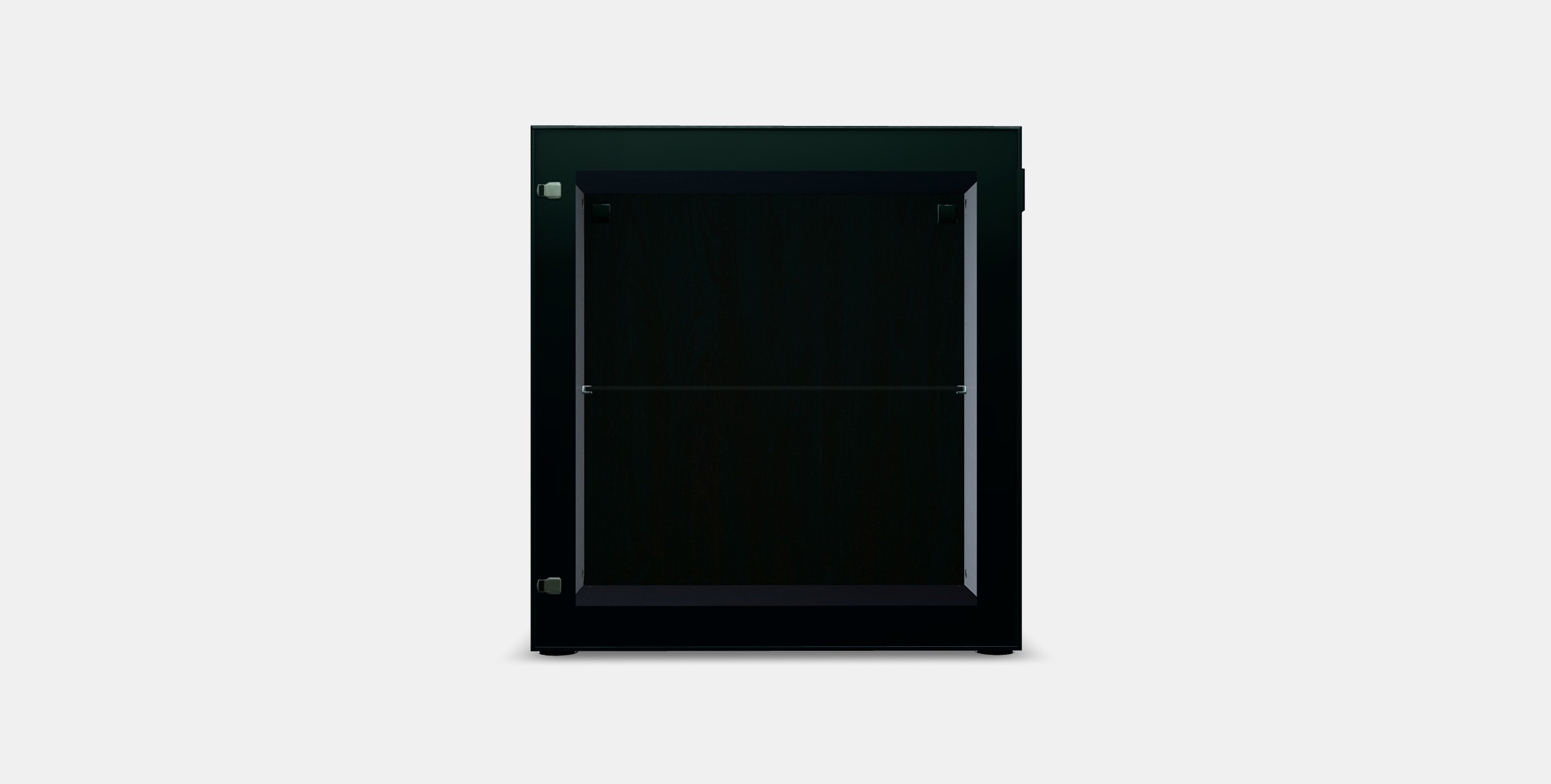 BESTA Shelf unit with glass door 9 Low-poly 3D model_7