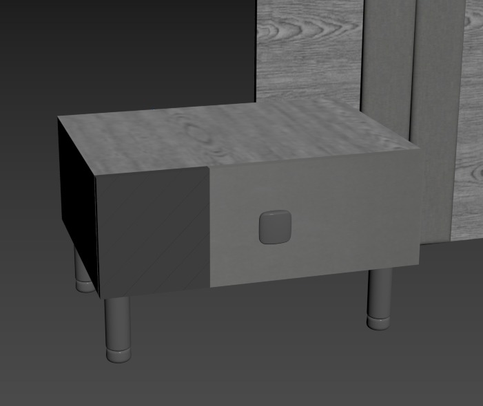 master bedroom set  3D model_5