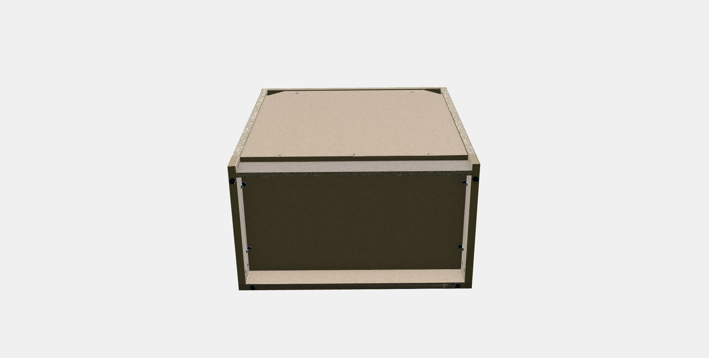 TONSTAD Cabinet with doors Low-poly 3D model_6