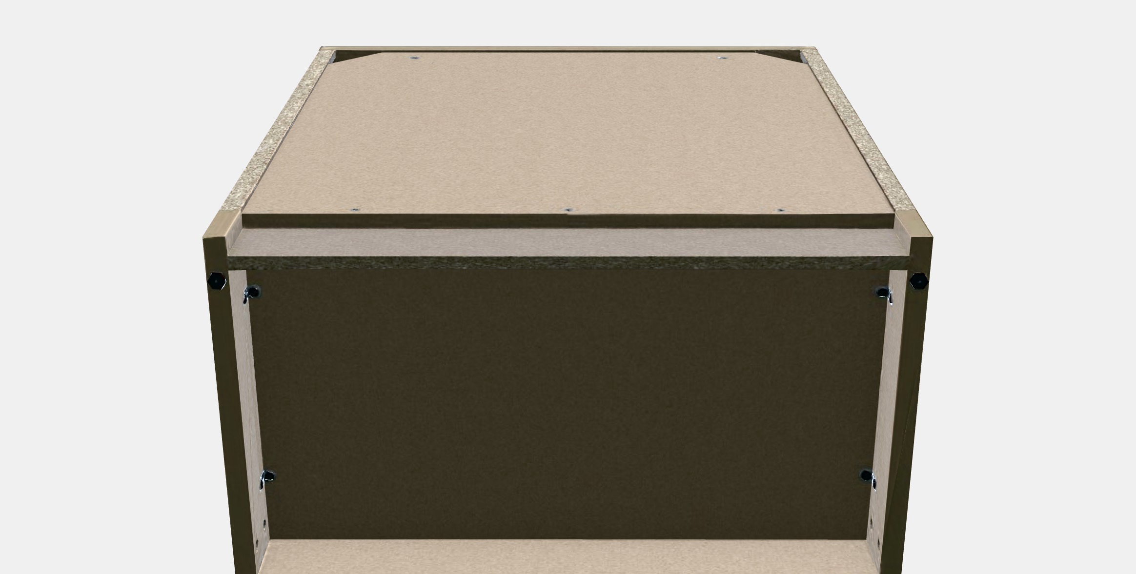 TONSTAD Cabinet with doors Low-poly 3D model_9