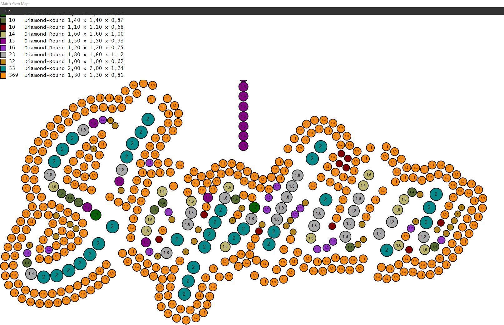 Model 500  Name Digit Necklace Sophia Diamond 3D print model_14