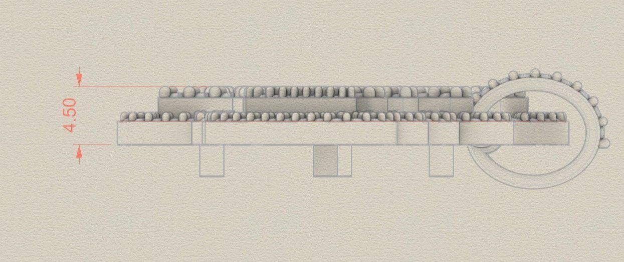 Model 500  Name Digit Necklace Sophia Diamond 3D print model_17