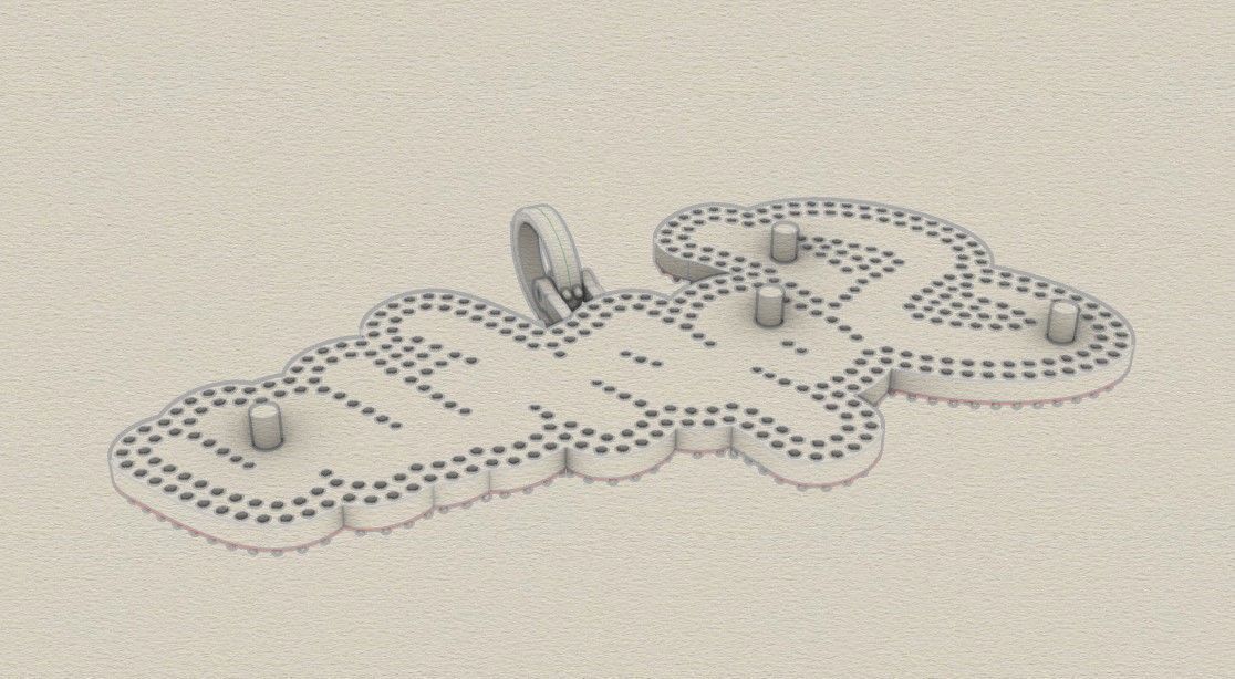 Model 500  Name Digit Necklace Sophia Diamond 3D print model_20