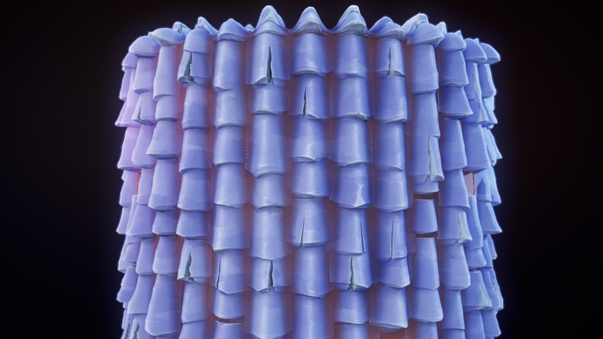 Stylized Tile Roof customizable PBR material textures Texture_2