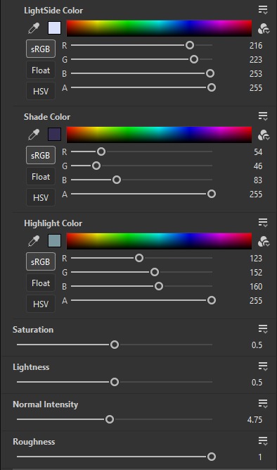 Stylized Tile Roof customizable PBR material textures Texture_4