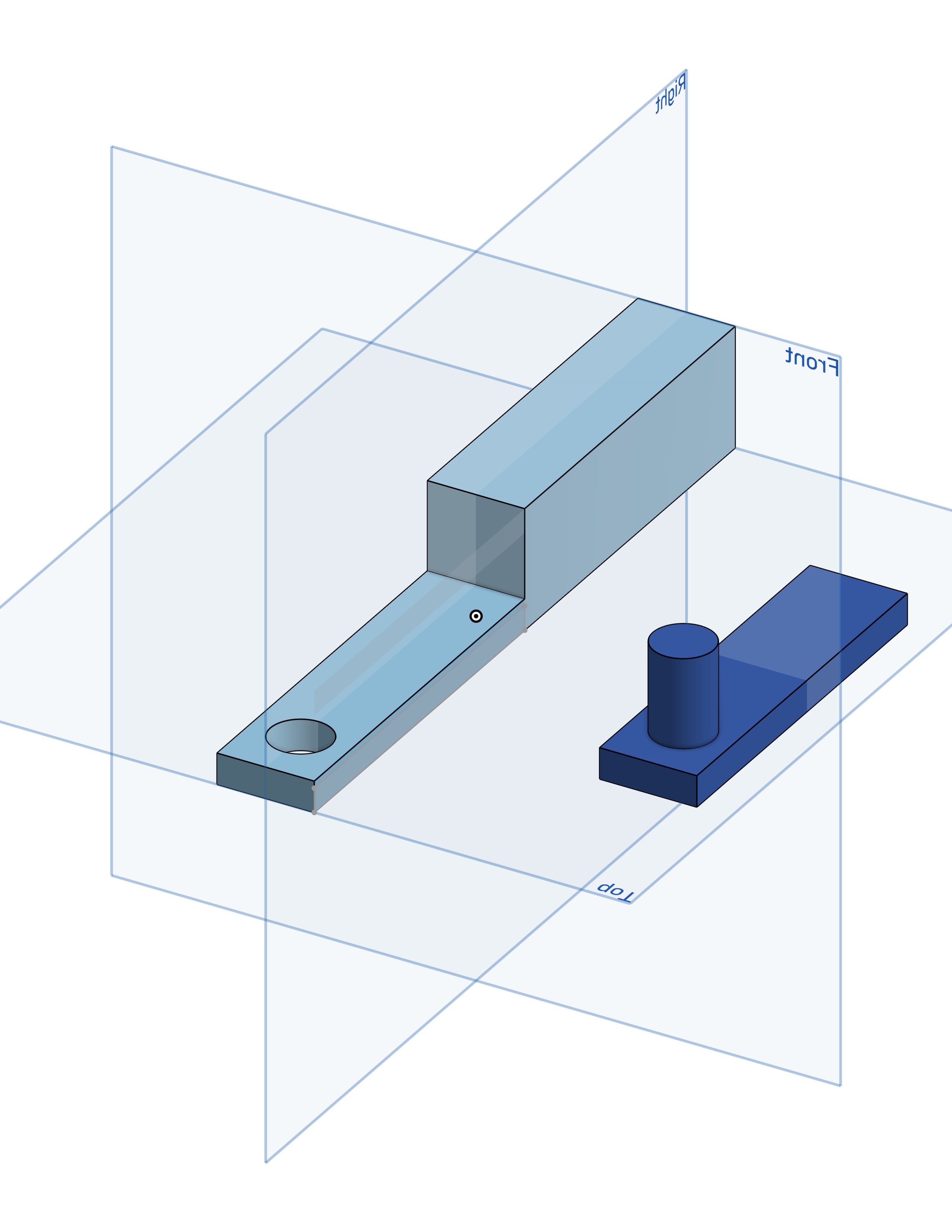 Ping pong paddle with disconnecting handle 3D print model_1