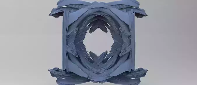 Baroque Gilded Drake frame 2