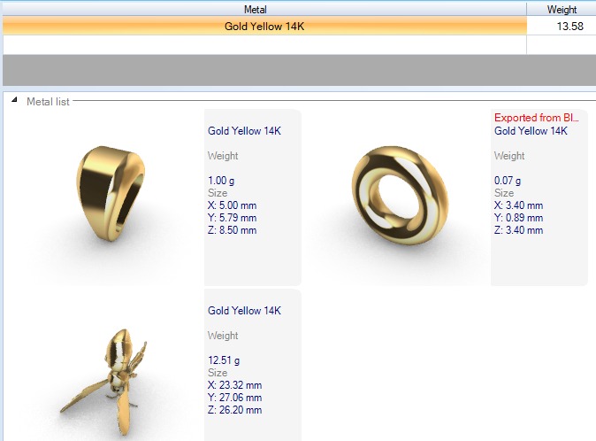 Bee Pendant charm necklace 3D print model_9