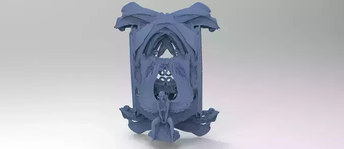 Baroque Gilded Drake Crest wall  2