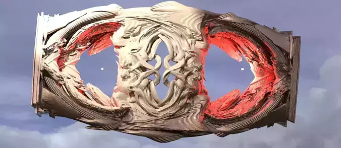 Baroque Dantes Guilded Frame 3D model