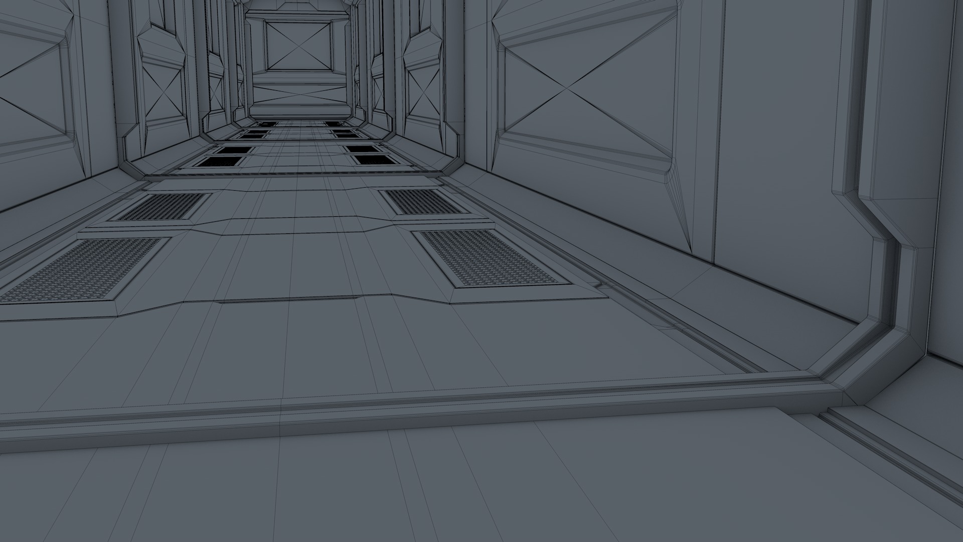 Sci Fi Corridor 3D model_10