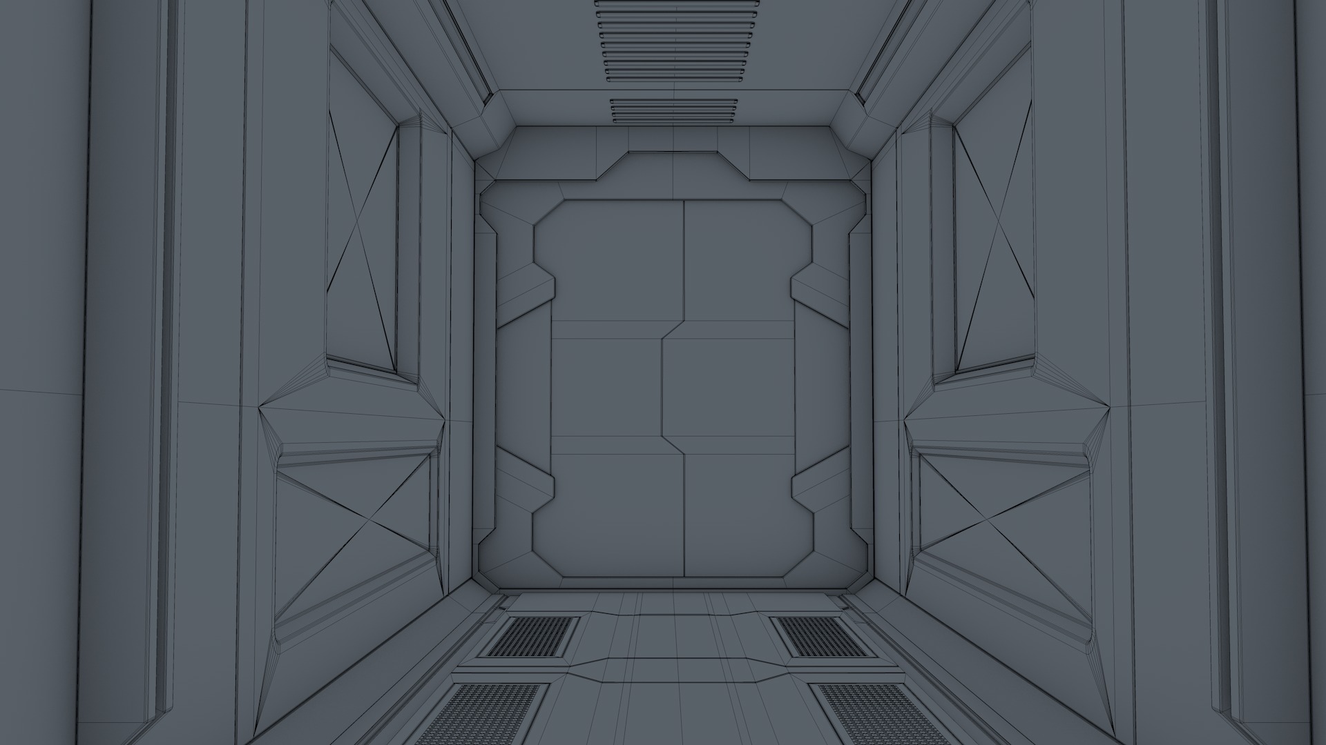 Sci Fi Corridor 3D model_11