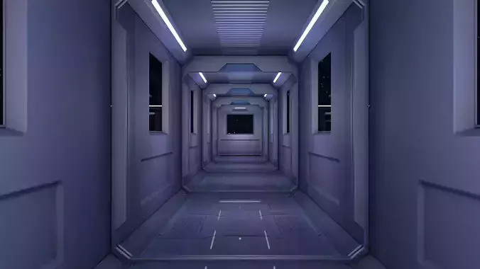 Sci Fi Corridor 3D model