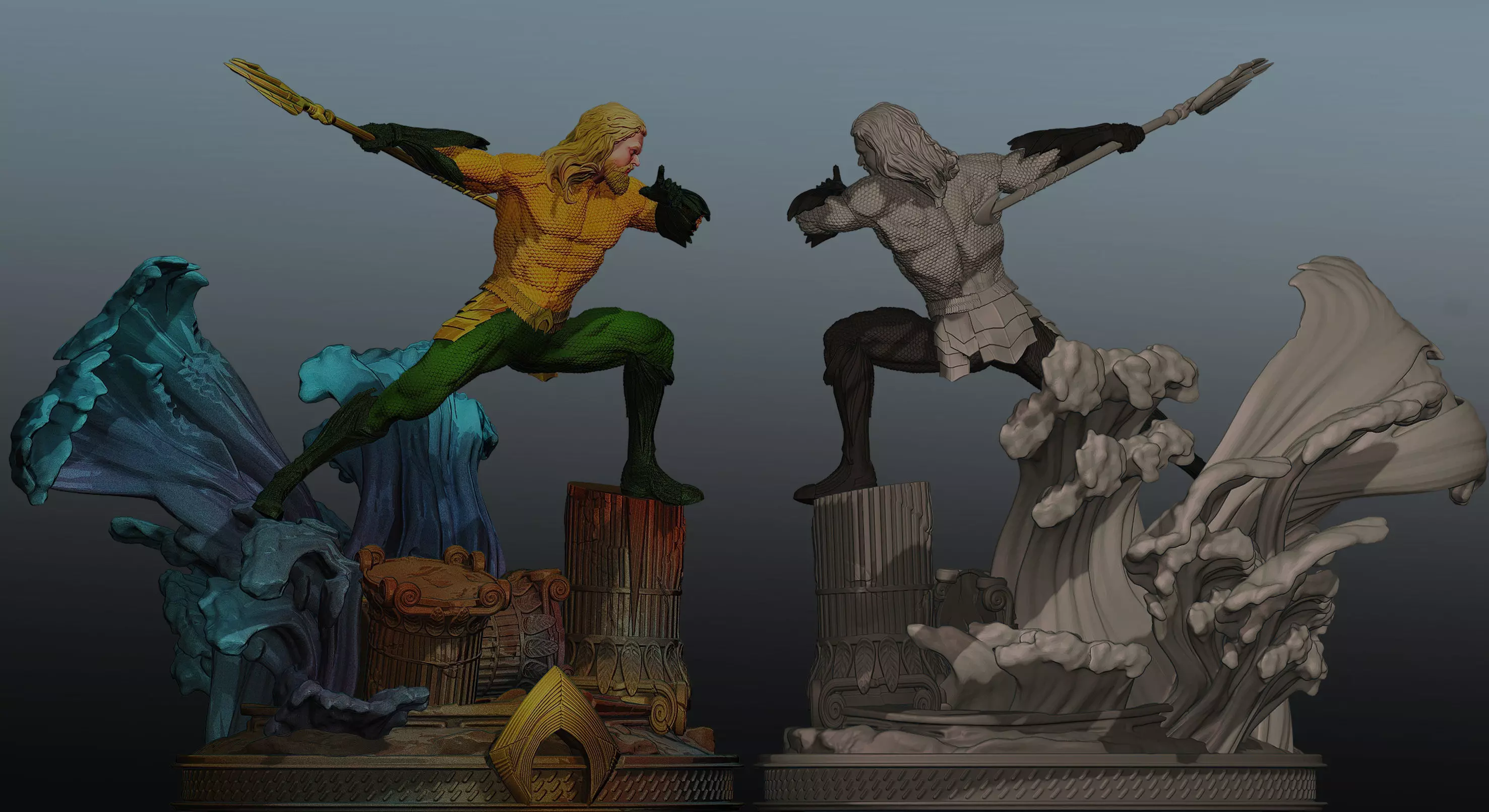 Aquaman Jason Momoa 3D print model