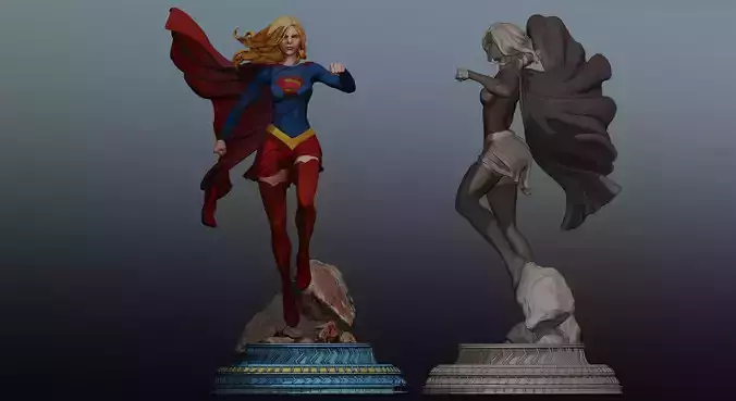 kara supergirl 3D print model