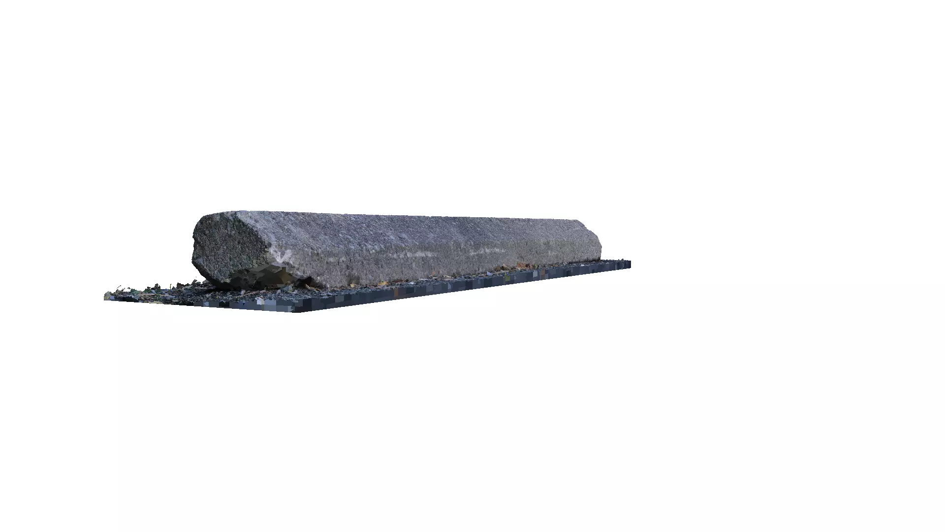 Cement Parking Block 002 - Photoscanned Free 3D model