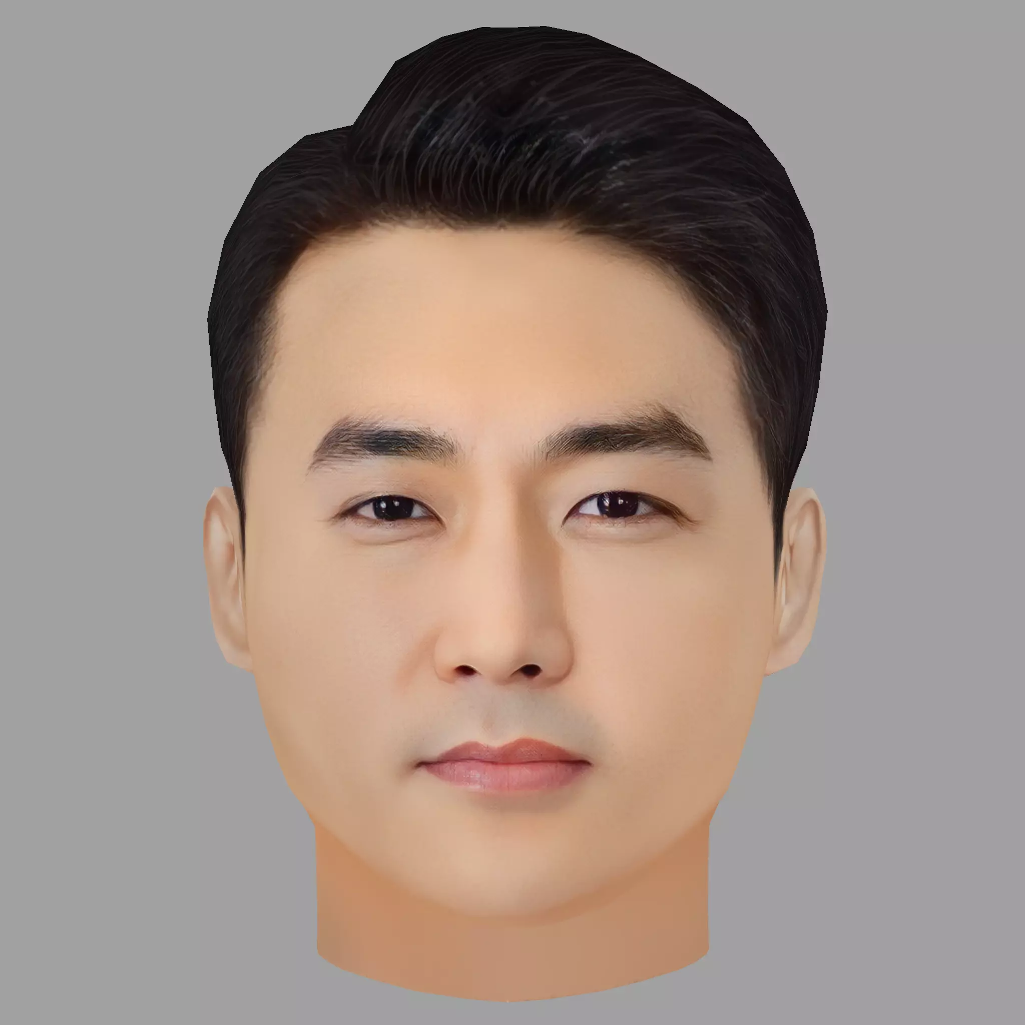 Song Seung Heon Head - Low poly head for game Low-poly 3D model
