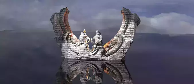 Ice Nords Sunken monolith