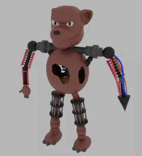 Criado um robo estilo Five Nights at Freddys Free 3D model