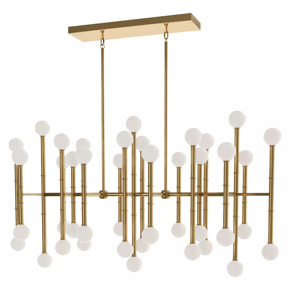 Rectangle Chandelier 3D model_0