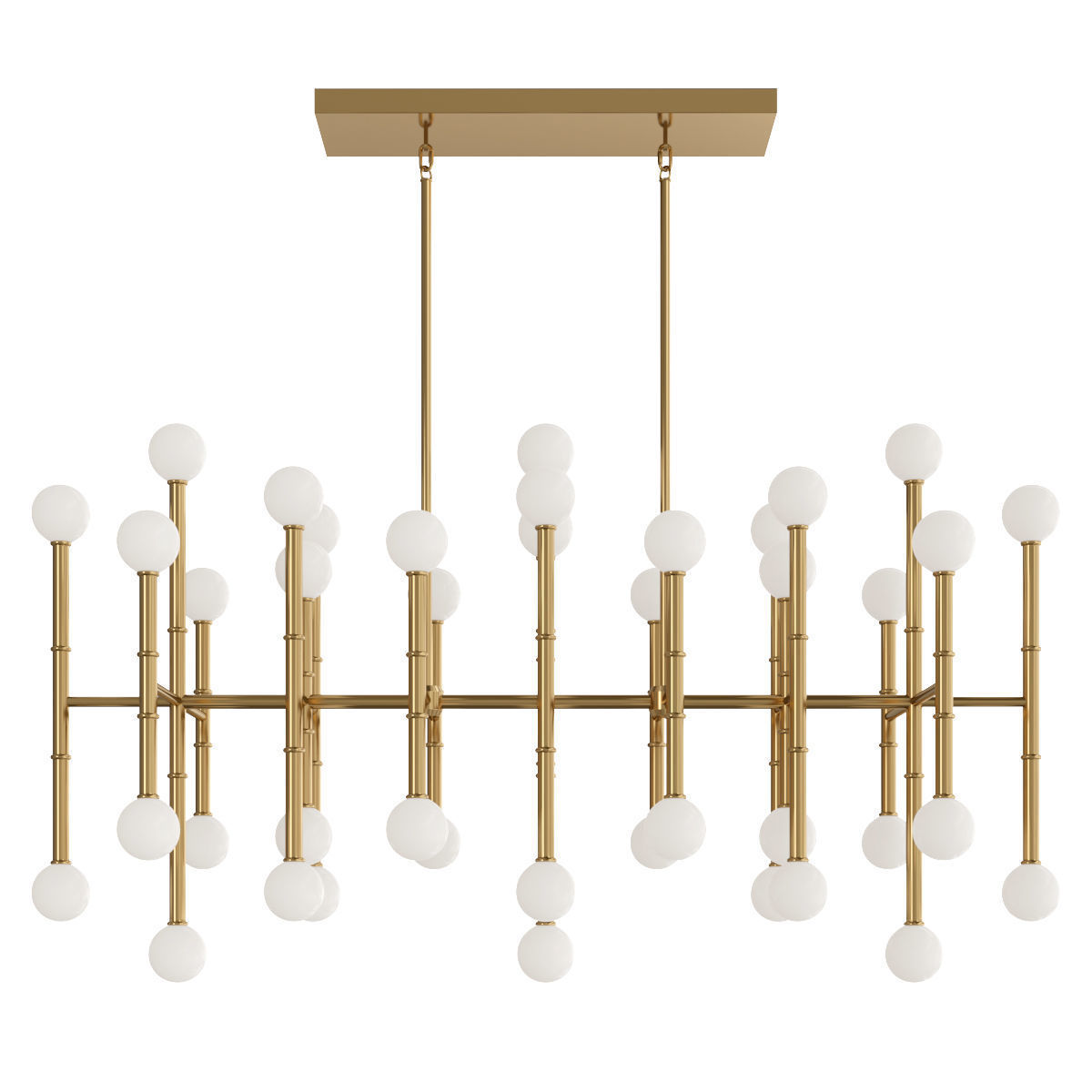 Rectangle Chandelier 3D model_1