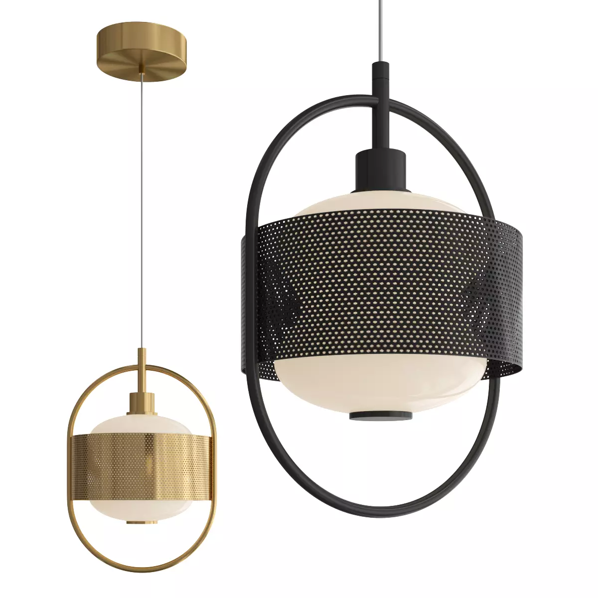 pendant LED light 3D model