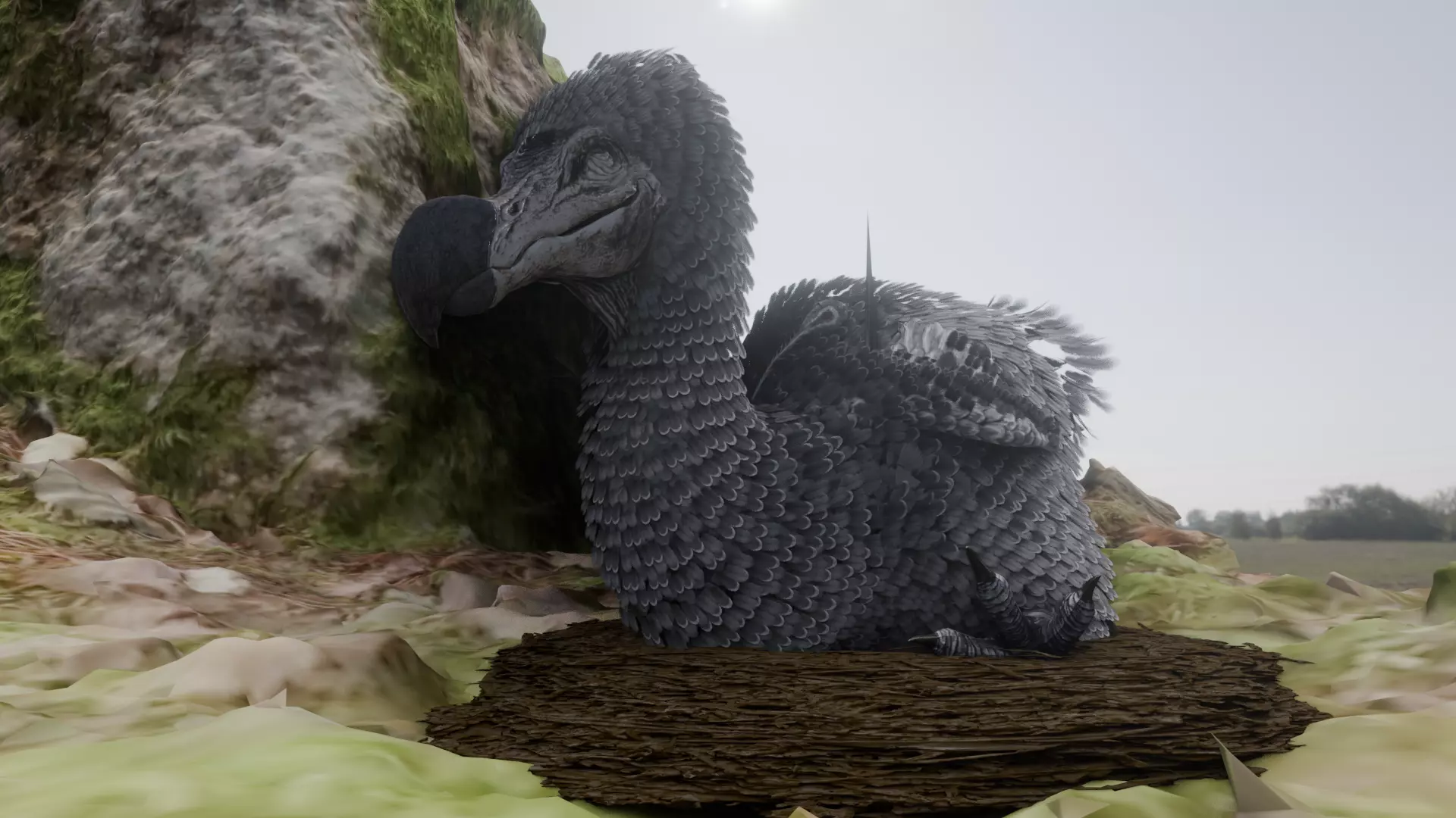 Dodo bird Free low-poly 3D model_0