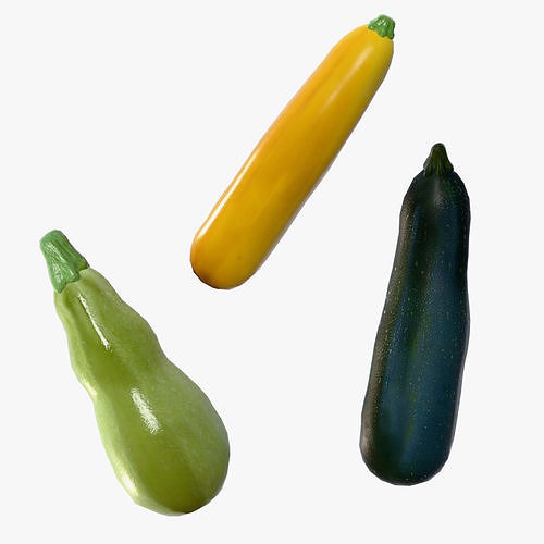 Squash Long Low-poly 3D model
