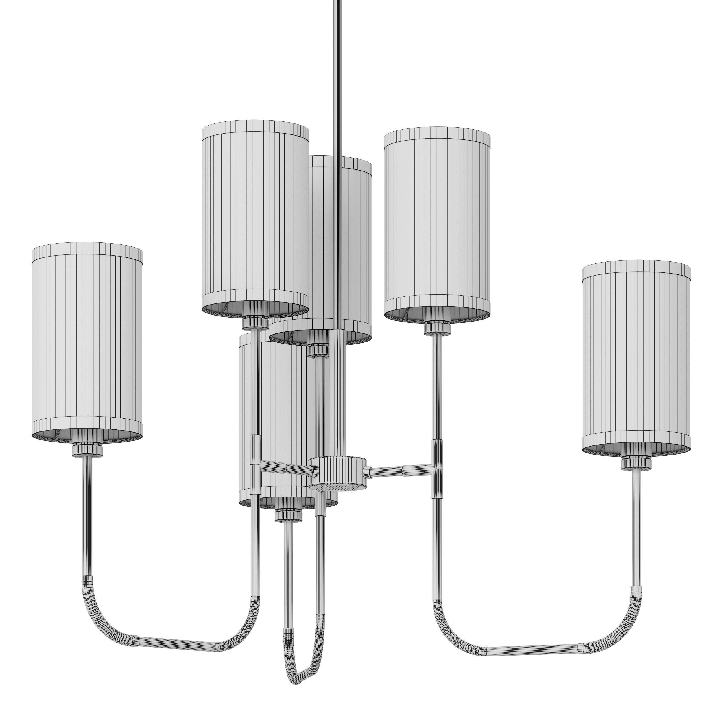 The Dantone Home Mind chandelier is small 3D model_4